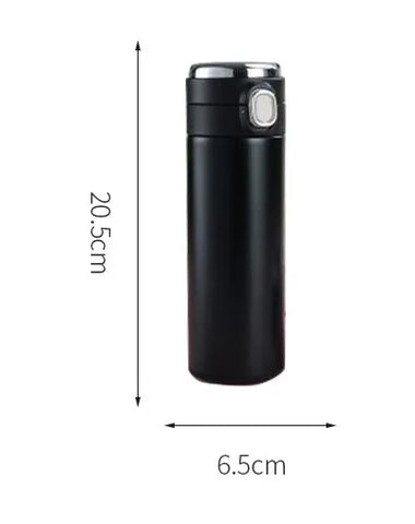 SteelSip stainless steel thermal water bottle with silver lid.