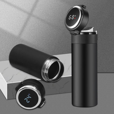 Smart thermos SteelSip Borraccia Termica in acciaio inossidabile con display digitale.