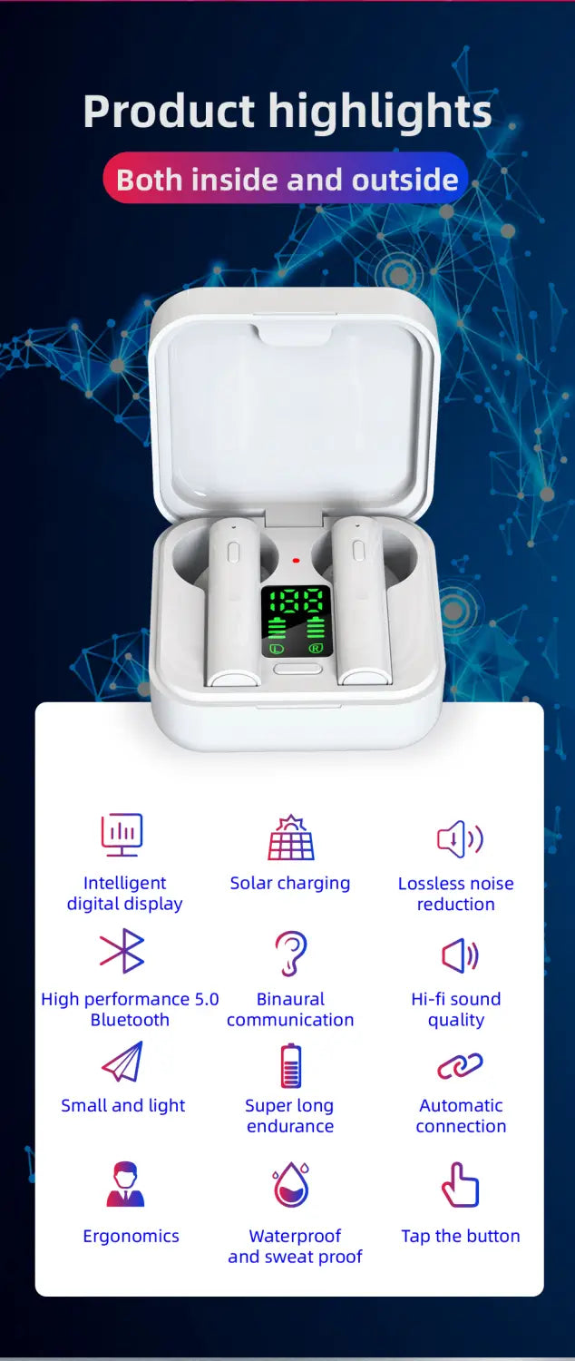 Solar Sync Auricolari Wireless