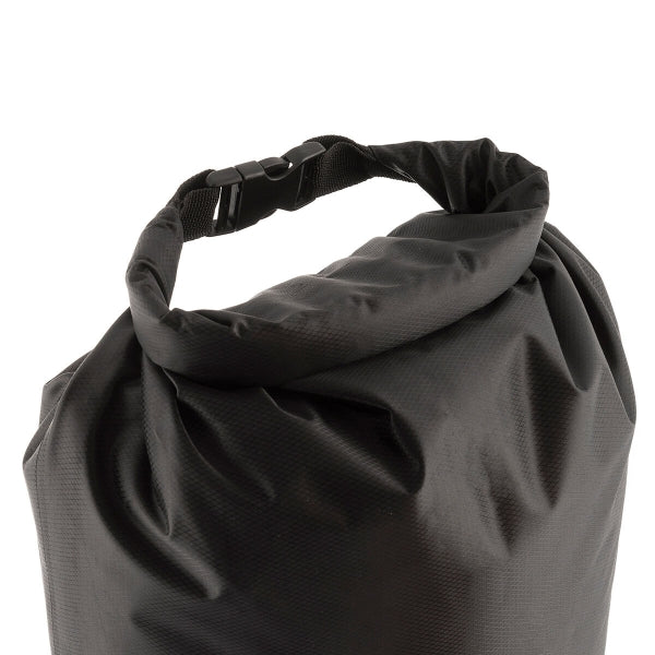 Bolsa Hermética Deportiva Dryhux Waterproof Negra, bolsa impermeable con cierre roll-top.