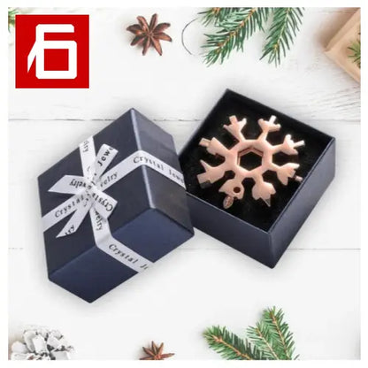 A Box With a Snowflake And a Christmas Tree