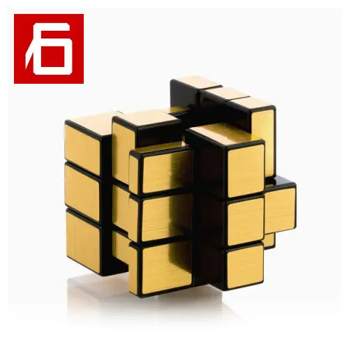 Un Puzzle Di Cubi Neri e Oro