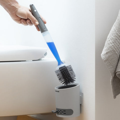 Dispensador de jabón para escobilla de baño